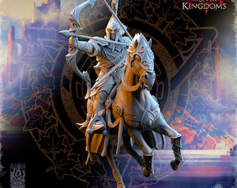 Archer Cavalry - Silvermoor Elves - One Sin for Seven Kingdoms - Beholder Miniatures