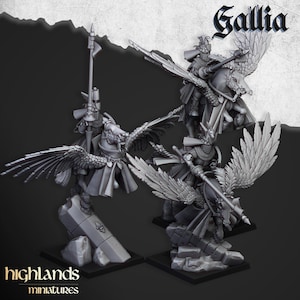 Gallia Pegasus Knights - Highlands Miniatures - Breton Proxies