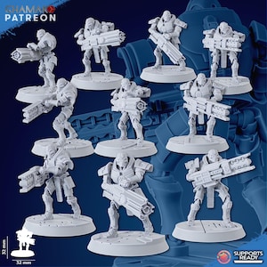 Undying Heavy Soldier - Necron Proxy - Ghamak Miniatures
