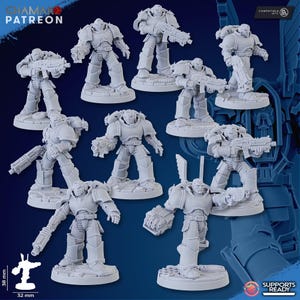 Vengeful Militum - Ghamak Miniatures Grimdark Void Marines