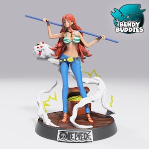 Nami Anime Pirate - Collectible Fanart Statue - Bendy Buddies