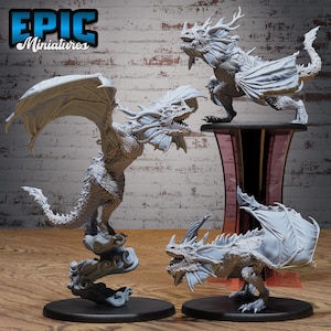 Angry Wyvern Set - Epic Miniatures - Dungeons and Dragons