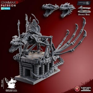 God-King on Undead Dragon Kings of the lost Tomb - Miniatures by Ghamak