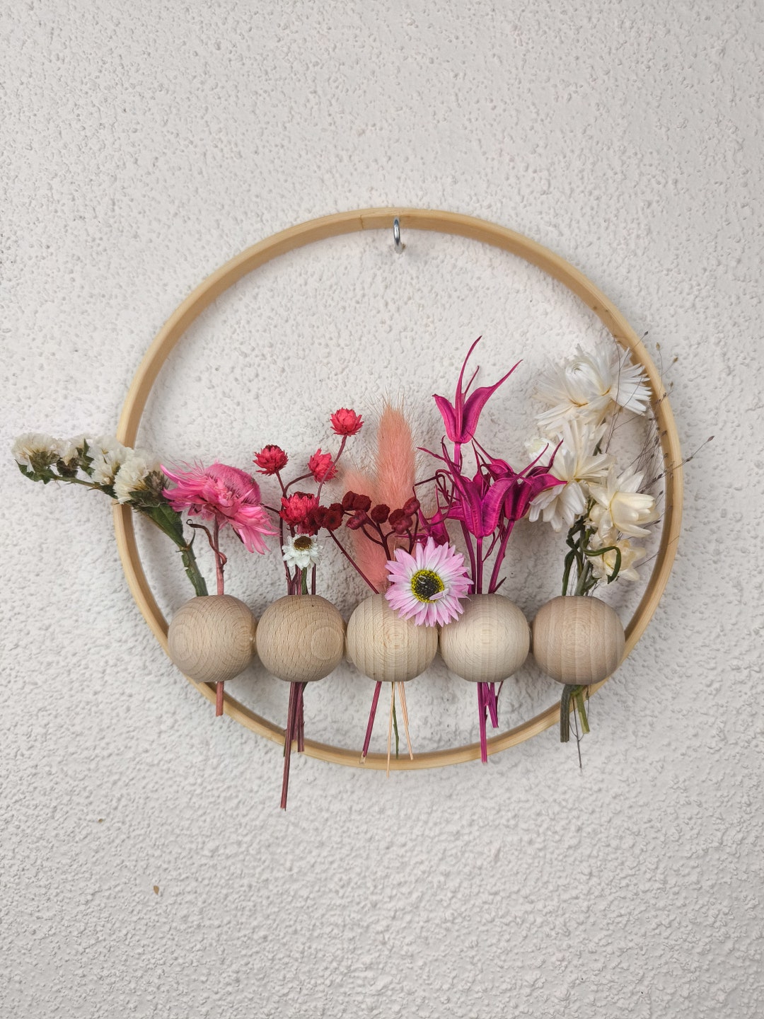 Custom Swag Wreaths | Minimalist Floral Hoop | Dried Grasses - Etsy