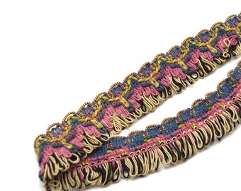 vintage scroll braided brush tape trim lace 4 yards multicolor high quality pillows fashion upholstery sewing doll making crafts decor T 818