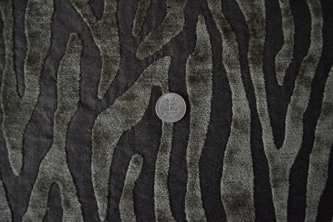 Animal Pattern Zebra Cut Silk Velvet From Donghia by the Yard Etsy