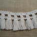 T-114 DISCOUNT 6 Yards Conso Upholstery Cottage Trim Fringe Remnant White Cotton