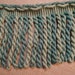 T-164 DISCOUNT KRAVET Upholstery Long Bouillon Fringe Teal - Quality Remnant