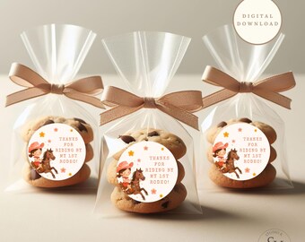 TAKEALOOKO My First Rodeo Geschenktüten – 16 Stück Rosa Cowgirl Motiv Für 1. Geburtstag