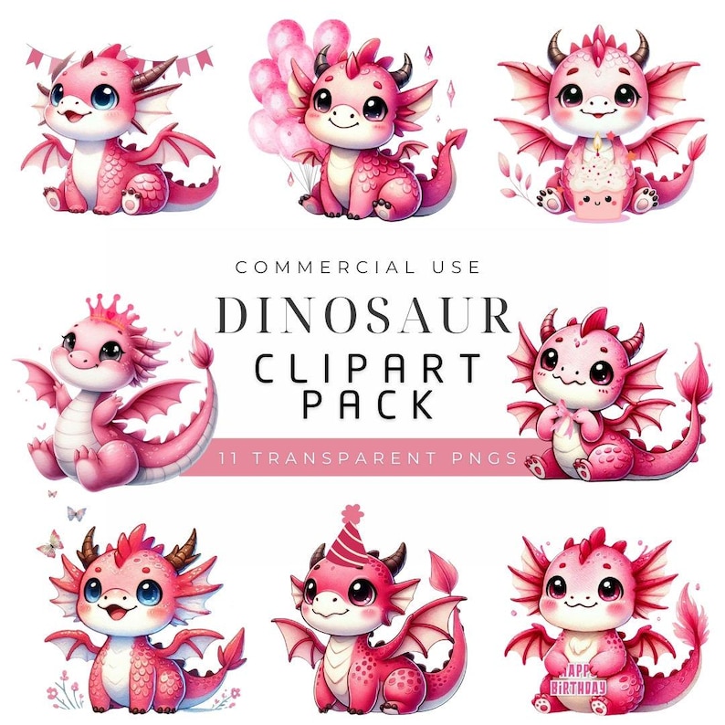 Cute Pink Dinos - Kids Dinosaur Score