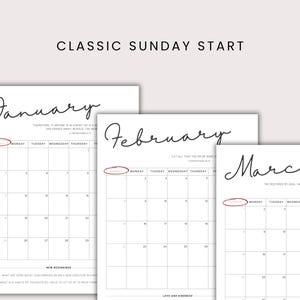 2026 Scripture Calendar – Printable Bible Verse Monthly Planner (PDF ...