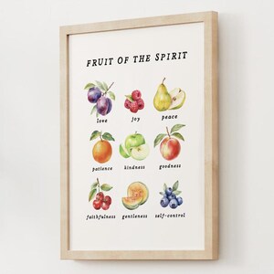 Fruit of the Spirit Wall Art, Scripture Wall Art Digital Download ...