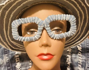 I Can See You Now! Lens-Free Denim Frames