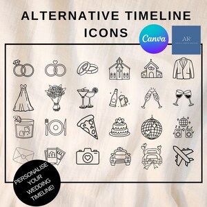A list of alternative timeline icons
