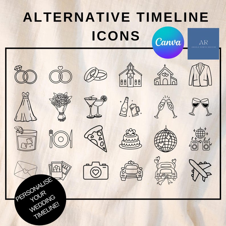 A list of alternative timeline icons