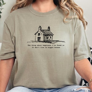 Comfort Colors® Bigger Houses Short Sleeve T-Shirt - Minimalist Simple Country Tee, Midwesterner Hometown Merch, Off-Grid Living, Farmhouse