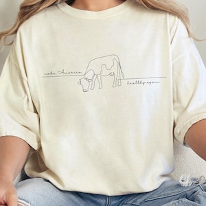 Comfort Colors® Make America Healthy Again Short Sleeve T-Shirt - MAHA Tee, RFK Jr Supporter, Informed Consent, Medical Freedom, Local Farms
