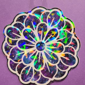 Mandala Sticker Metaphysisch holographisch