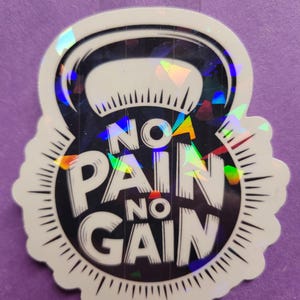Workout Sticker holografischer Sticker
