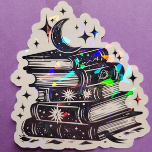 Buch Mond Sticker metaphysisch holographisch