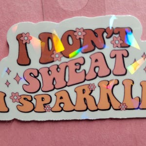 Workout Sticker holografischer Sticker