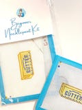 STARTER NEEDLEPOINT KIT Stick of Butter | Hand Painted Canvas, Threads, Supplies, Instructions | Beginner Stitcher | Simple Easy diy Project