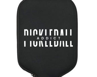 PICKLEBALL Addict, Pickleball Gift, Pickleball Paddle Cover, Pickleball Bag, Pickleball Accessories, Pickleball Lover, Pickleball Addict