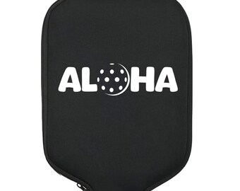 Aloha, Hawaiian, Pickleball Gift, Pickleball Paddle Cover, Pickleball Bag, Pickleball Accessories, Pickleball Lover, Pickleball Addict