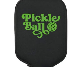Pickleball - Classic, Pickleball Gift, Pickleball Paddle Cover, Pickleball Bag, Pickleball Accessories, Pickleball Lover, Pickleball Addict