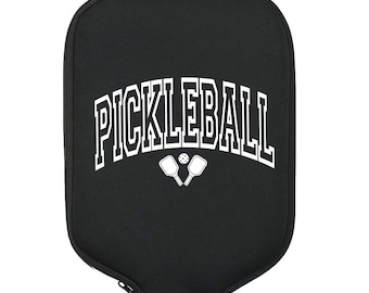 Pickleball - Varsity, Pickleball Gift, Pickleball Paddle Cover, Pickleball Bag, Pickleball Accessories, Pickleball Lover, Pickleball Addict