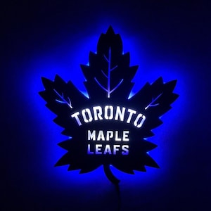 Toronto Maple Leafs LED-Leuchtschild - Maple Leafs NHL Beleuchtete Wanddekoration - NHL Wandkunst - Eishockey Fan Geschenk - Weihnachtsgeschenk