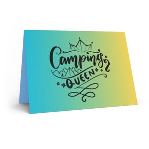 Camping Queen Greeting Card