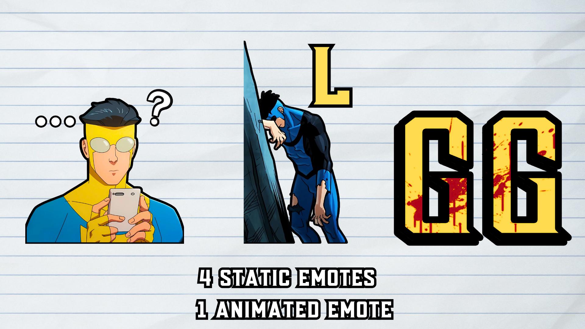 Animated Invincible Emotes for Twitch|youtube|discord Invincible Anime ...