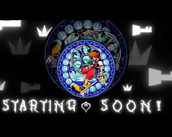 Animated Twitch / Youtube Overlay | Kingdom Hearts Themed | Starting Soon, Be Right Back, & Ending Screens (perfect loop)