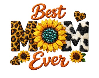 Mamá leopardo floral PNG, diseño de acuarela para el Día de la Madre (descarga digital, SVG, PDF)