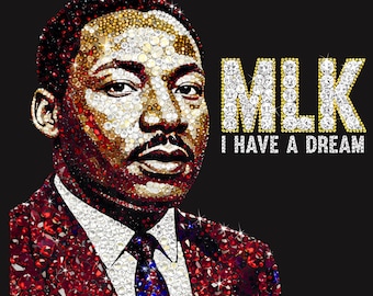 MLK 'I Have a Dream' (svg, png, pdf), Mese della storia dei neri, Design per maglietta
