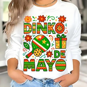 Cinco De Mayo Mexican Fiesta 5 De Mayo Girls Women Digital PNG. Dinko De Mayo Shirt Design, Margarita Sublimation Design Fiesta