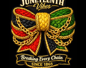 Ambiente Juneteenth PNG: Lazo coqueto Afro Pride, Día de la Libertad de la Historia Negra (Descarga digital)