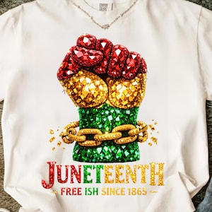 Juneteenth 1865 Fist Design, African American Pride PNG (SVG Download)