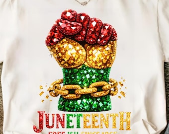 Juneteenth 1865 Fist Design, African American Pride PNG (SVG Download)