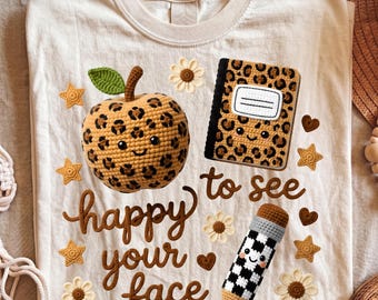 Leopard Apple Pencil Notebook Teacher PNG, Back to School Digital File