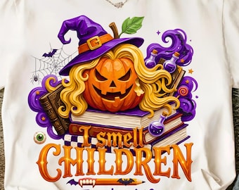 I Smell Children Teacher PNG, Trick Or Teach Halloween Graphic (Digital Download)