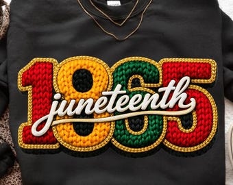1865 Juneteenth PNG, Black History Freedom Day Design, African American Pride (Digital Download)