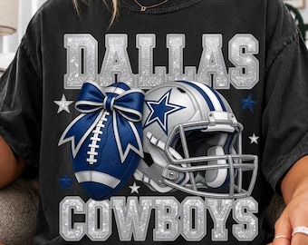 Dallas Cowboys Glitter Helmet Football PNG, Game Day Sublimation Design (Digital Download)