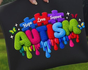 Autism Awareness PNG | Infinity Heart Neurodiversity Design | Autism Acceptance Sublimation | Digital Download