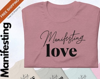 Manifest Intentions Tshirt, Inspirational Quote, Positive Affirmation shirt, Self Growth T Shirt, Positivity Motivation Gift