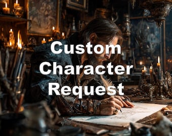 Richiesta di immagine personalizzata del ritratto di un personaggio fantasy D&D