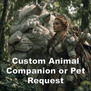 Individuelle D&D Fantasy Animal Begleiter oder Haustier Porträt Bild anfragen