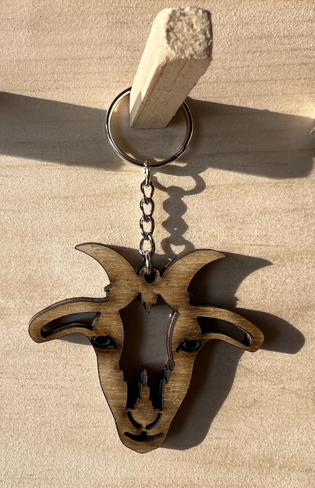 Goat Keychain - Etsy