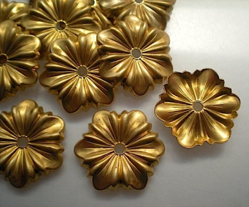 12 Brass Mirror Rosettes No. 3 Etsy